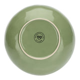 ROSE & TULIPANI Concerto Piatto Fondo 21cm Verde Oliva Set 4 Pezzi Stoneware