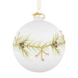 BIZZOTTO Addobbo Sfera Pallina Palla Albero di Natale Vetro Eve 10cm Bianco