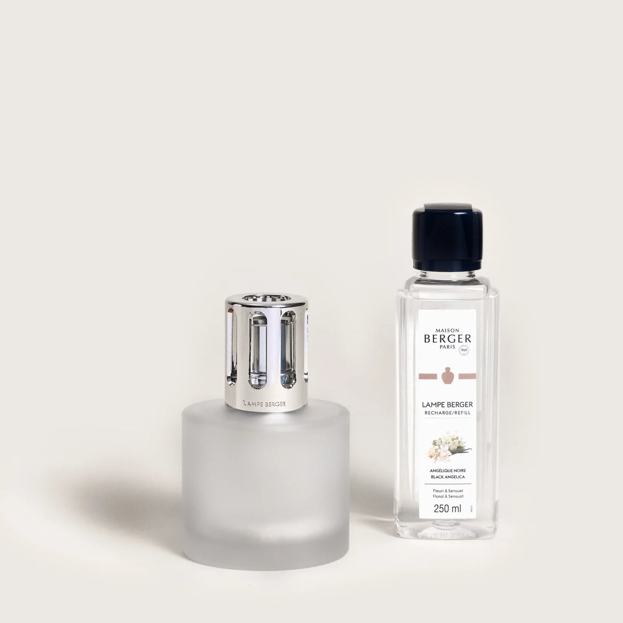 LAMPE BERGER Catalytic Lamp ILLUSION TRANSPARENT Box with Refill 250ml Angélique Noire