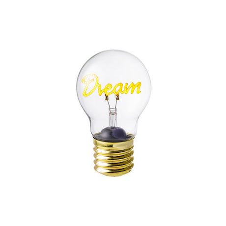 MONTEMAGGI Lampada da Tavolo LED a Batteria Lampadina Dream Bianco 12cm con Cavo USB