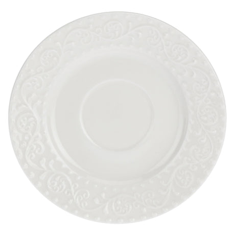 LA PORCELLANA BIANCA Sognante Tazza Te con Piattino Set 6 Pezzi 350ml Bianco Porcellana