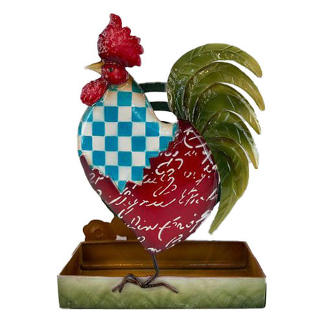PALAIS ROYAL Porta Zampirone Animali Gallo 16x19cm Metallo