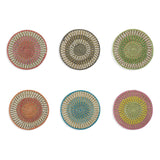 VILLA D'ESTE HOME TIVOLI Mexico Tovagliette in Paglia Colorate Set 6 Pezzi 38cm