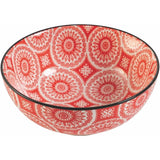 VILLA D'ESTE HOME TIVOLI Confusion Red Rosso Ciotola Set 4 Pezzi 14cm Porcellana
