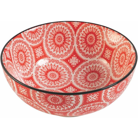 VILLA D'ESTE HOME TIVOLI Confusion Red Rosso Ciotola Set 4 Pezzi 14cm Porcellana