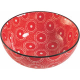 VILLA D'ESTE HOME TIVOLI Confusion Red Rosso Ciotola Set 4 Pezzi 14cm Porcellana