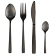 VILLA D'ESTE HOME TIVOLI Modern Set 24 Pezzi Servizio Tavola Posate Nero Opaco Acciaio