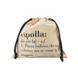 VILLA D'ESTE HOME TIVOLI Onion Onion Bag 25x25cm in Cotton