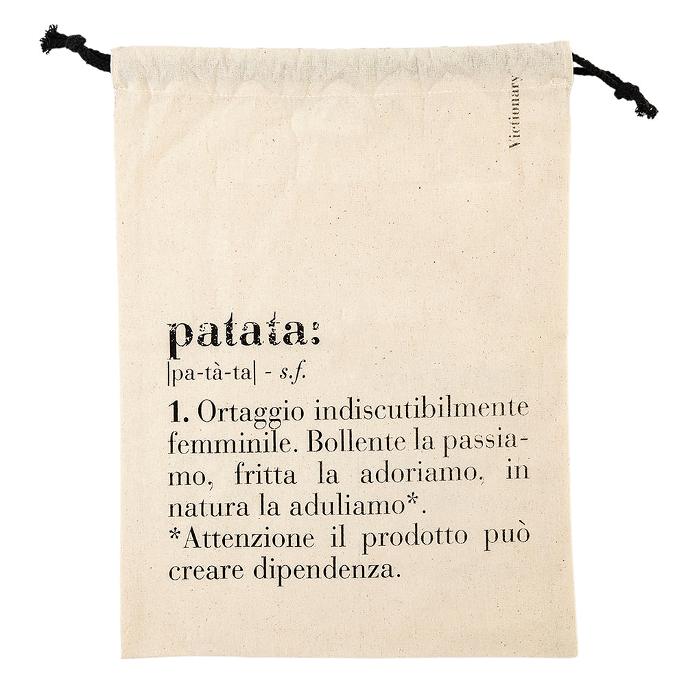 VILLA D'ESTE HOME TIVOLI Sacchetto Potato Patata 40x30cm in Cotone
