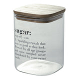 VILLA D'ESTE HOME TIVOLI Victionary Barattolo Contenitore Zucchero Sugar 1L Vetro Coperchio in Bamboo