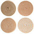 VILLA D'ESTE HOME TIVOLI Tovaglietta Tonda Spiral Chocolate Set 4 Pezzi 38cm