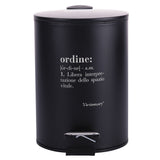 VILLA D'ESTE HOME TIVOLI Victionary Toilette Pattumiera 3L Plastica Nero