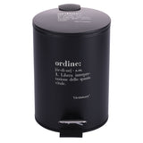 VILLA D'ESTE HOME TIVOLI Victionary Toilette Pattumiera 3L Plastica Nero