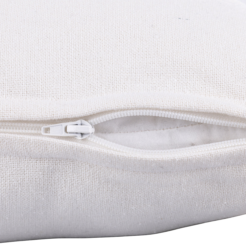 VILLA D'ESTE HOME TIVOLI Cuscino con Nappine Bianco 45x45cm Cotone 100%