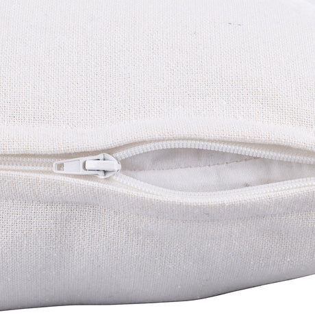 VILLA D'ESTE HOME TIVOLI Cuscino con Nappine Bianco 45x45cm Cotone 100%
