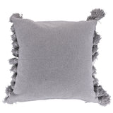 VILLA D'ESTE HOME TIVOLI Cuscino con Nappine Grigio 45x45cm Cotone 100%