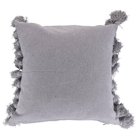 VILLA D'ESTE HOME TIVOLI Cuscino con Nappine Grigio 45x45cm Cotone 100%