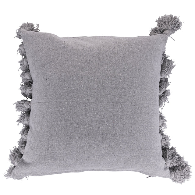 VILLA D'ESTE HOME TIVOLI Cuscino con Nappine Grigio 45x45cm Cotone 100%