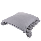 VILLA D'ESTE HOME TIVOLI Cuscino con Nappine Grigio 45x45cm Cotone 100%