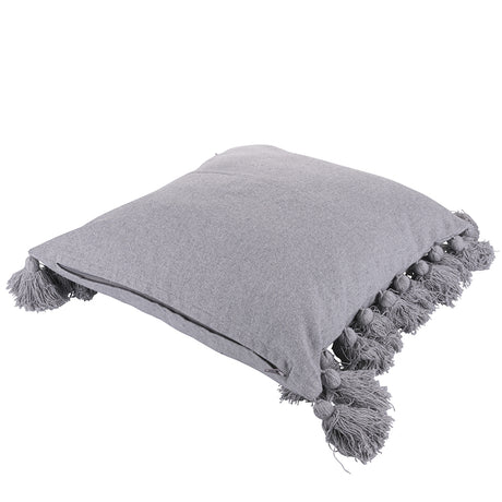 VILLA D'ESTE HOME TIVOLI Cuscino con Nappine Grigio 45x45cm Cotone 100%