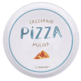 VILLA D'ESTE HOME TIVOLI Le Travisate Pizza Plate Set 4 Pieces 33cm Porcelain