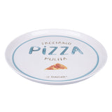 VILLA D'ESTE HOME TIVOLI Le Travisate Pizza Plate Set 4 Pieces 33cm Porcelain