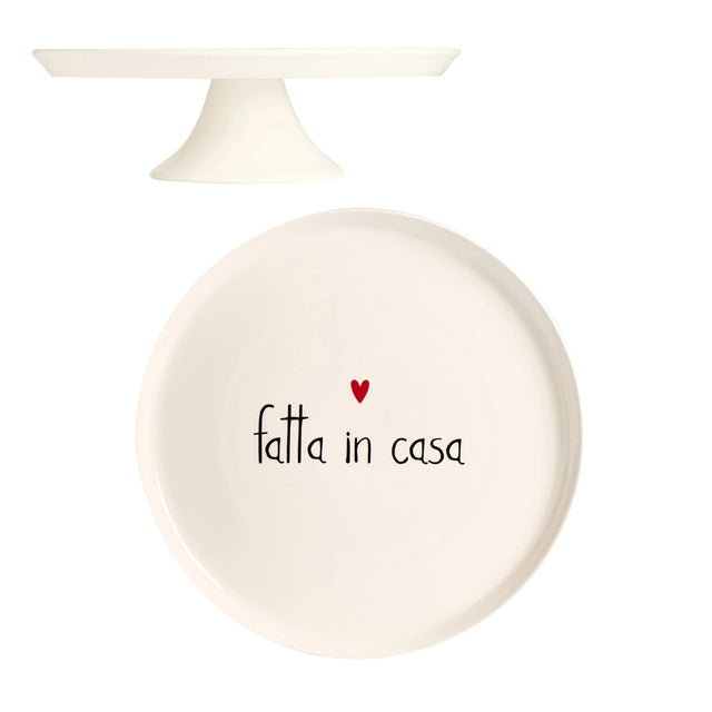 SIMPLE DAY Alzata per Dolci Tortiera Fatta in Casa 31,5cm Gres