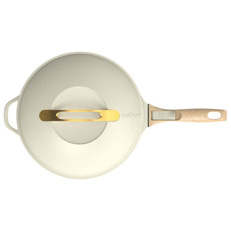 COOKUT La Favolosa Padella Casseruola Tegame 2 Manici 8 in 1 24cm Metallo Meringa