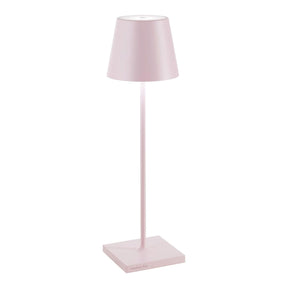 Lampada da tavolo Poldina Pro Zafferano in alluminio LED 38 cm