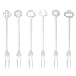 SAMBONET Party Oriental Forchettine Dessert Aperitivo Set 6 Pezzi Acciaio Inox