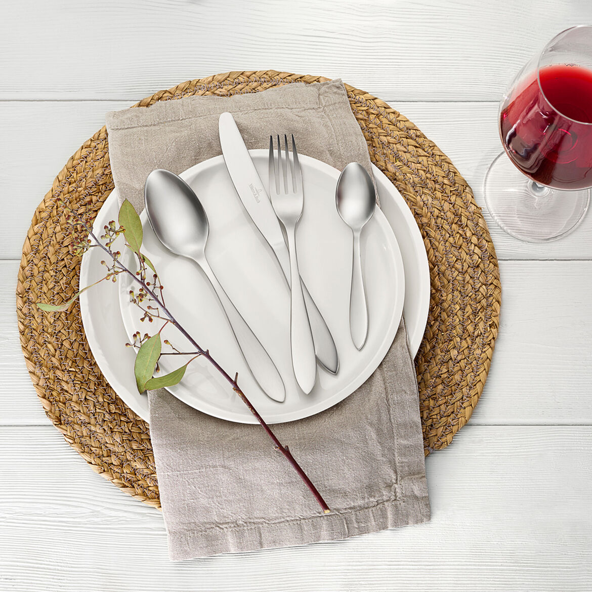 VILLEROY & BOCH Arthur Spazzolato Servizio Tavola Posate Set 68 Pezzi Acciaio Inox