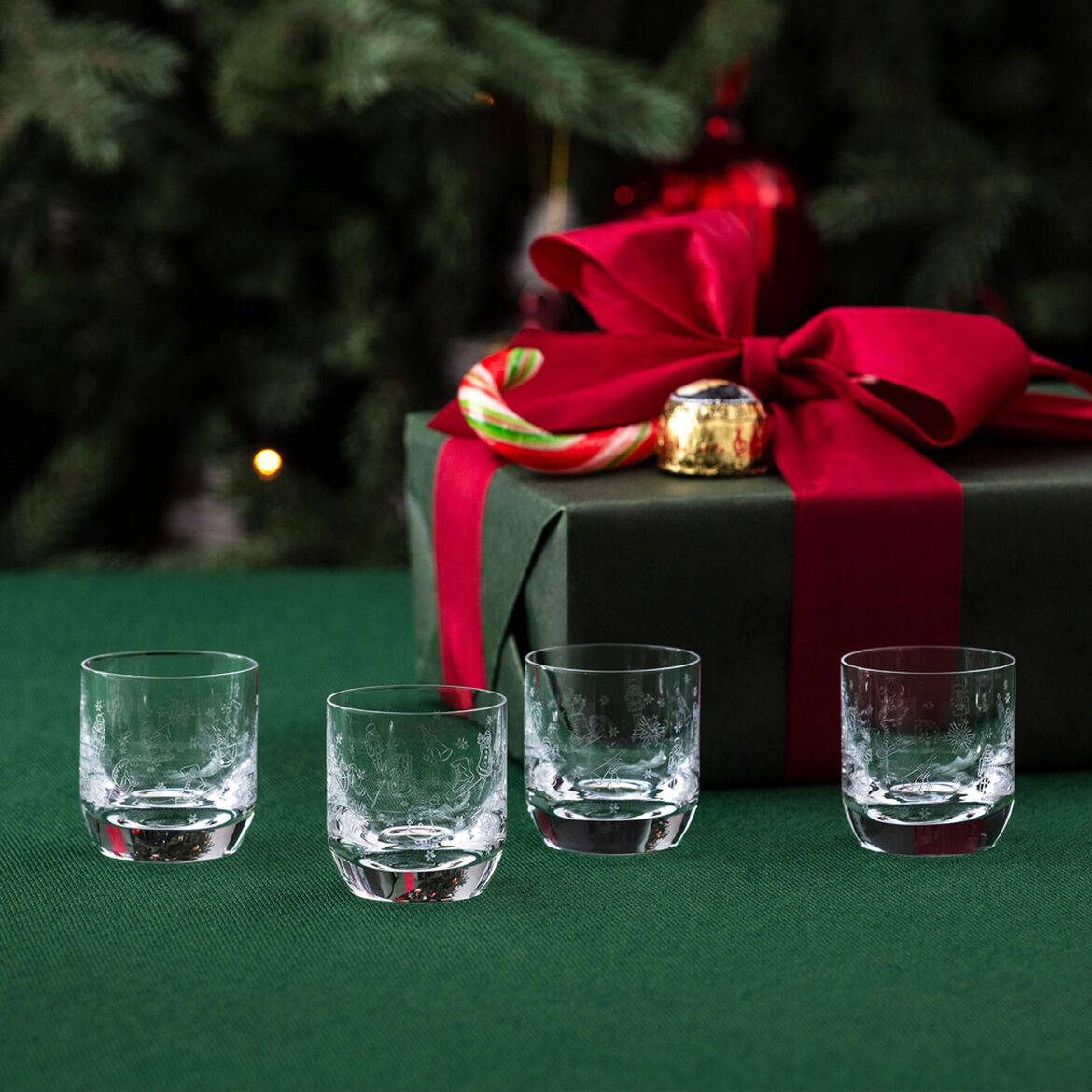 VILLEROY & BOCH Toy's Delight Bicchiere Bicchierino da Shot Set 4 Pezzi 40ml Cristallo Tavola di Natale