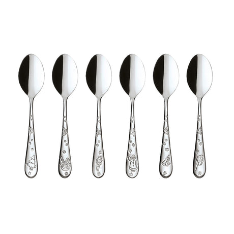 VILLEROY & BOCH Toy's Delight Cucchiaini da Caffè Dolce Set 6 Pezzi Acciaio Inox Tavola di Natale