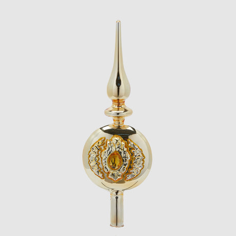 EDG Enzo De Gasperi Puntale per Albero di Natale 31cm Oro Vetro