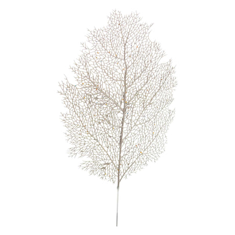 BIZZOTTO Decorazione Natalizia Foglia Stephany Champagne Natale 60cm