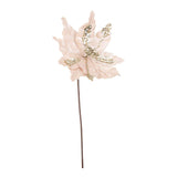 BIZZOTTO Decorazione Natalizia Fiore Poinsettia Cassandra Natale Champagne 50cm