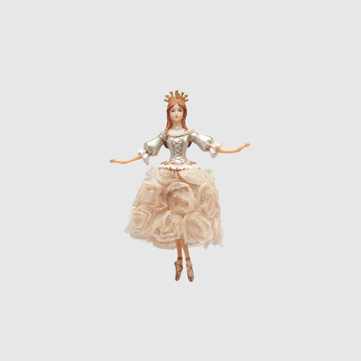 EDG Enzo De Gasperi Pendaglio Addobbo per Albero di Natale Ballerina 17cm Resina