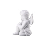 ROSENTHAL Statuina Figurina Angelo con Cerbiatto Bambi 10x9cm Porcellana