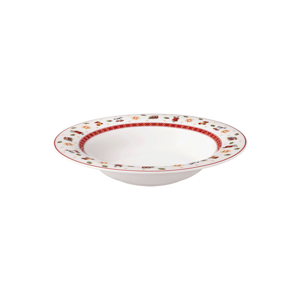 VILLEROY & BOCH Toy's Delight Specials Piatto Fondo Set 6 Pezzi Bianco Rotondo 23cm Tavola Natale