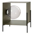 ARTI & MESTIERI Mobile da Soggiorno di Design Globe Piccolo Giada Base Nera