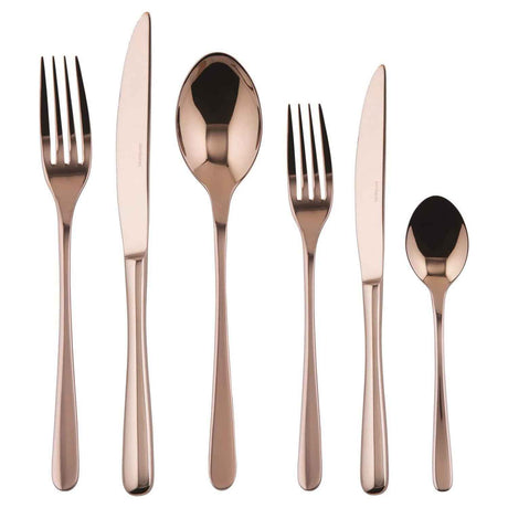 SAMBONET Taste Sevizio Tavola Posate 36 Pezzi Rame Lucido PVD Acciaio Inox