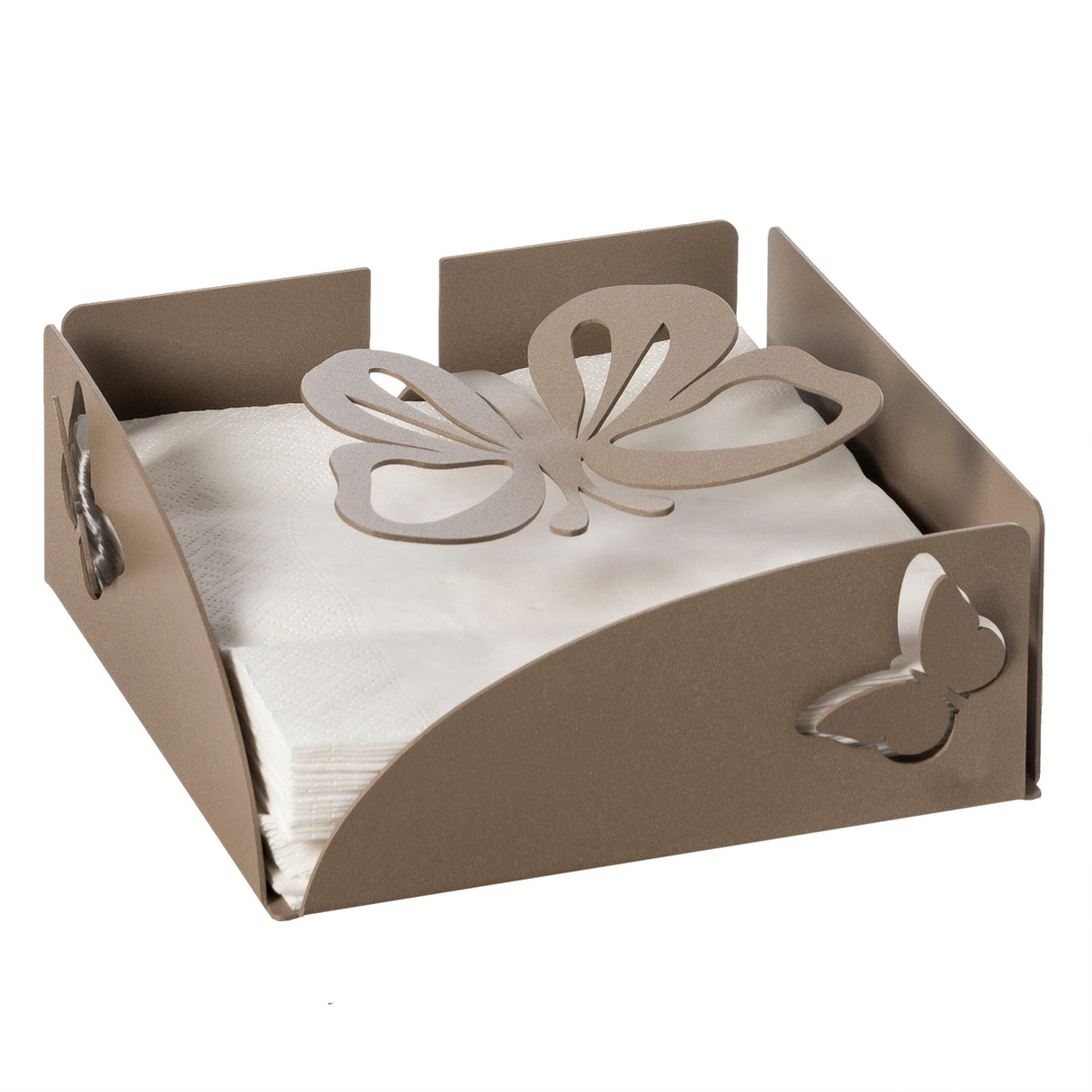 ARTI & MESTIERI Portatovaglioli Farfalloso Beige