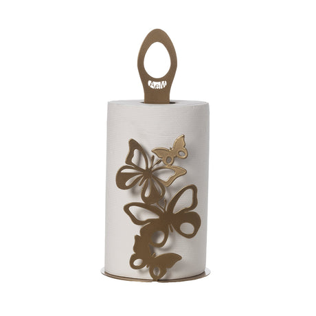 ARTI & MESTIERI Porta Rotoli Farfalloso Oro Laccato