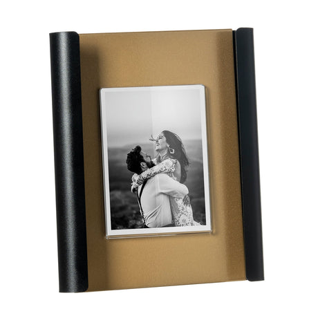 ARTI & MESTIERI Portafoto di Design Angel Grande Oro Laccato Nero