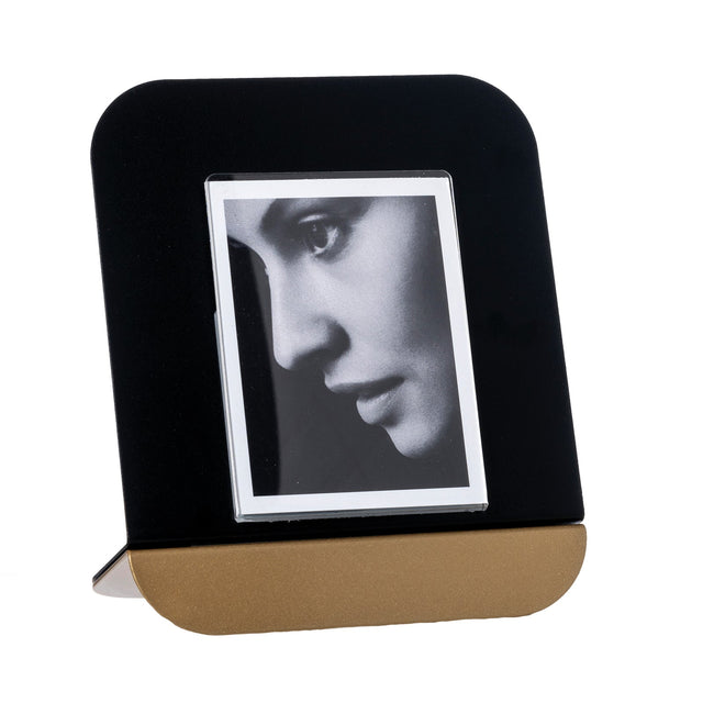 ARTI & MESTIERI Portafoto di Design Altamarea Piccolo Nero Oro Laccato