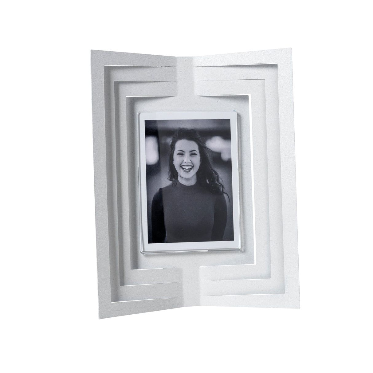 ARTI & MESTIERI Portafoto di Design Vibra Piccolo Bianco Marmo
