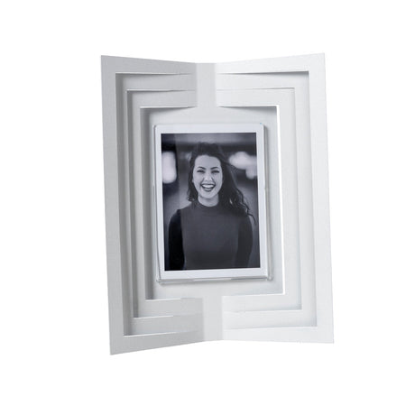 ARTI & MESTIERI Portafoto di Design Vibra Piccolo Bianco Marmo