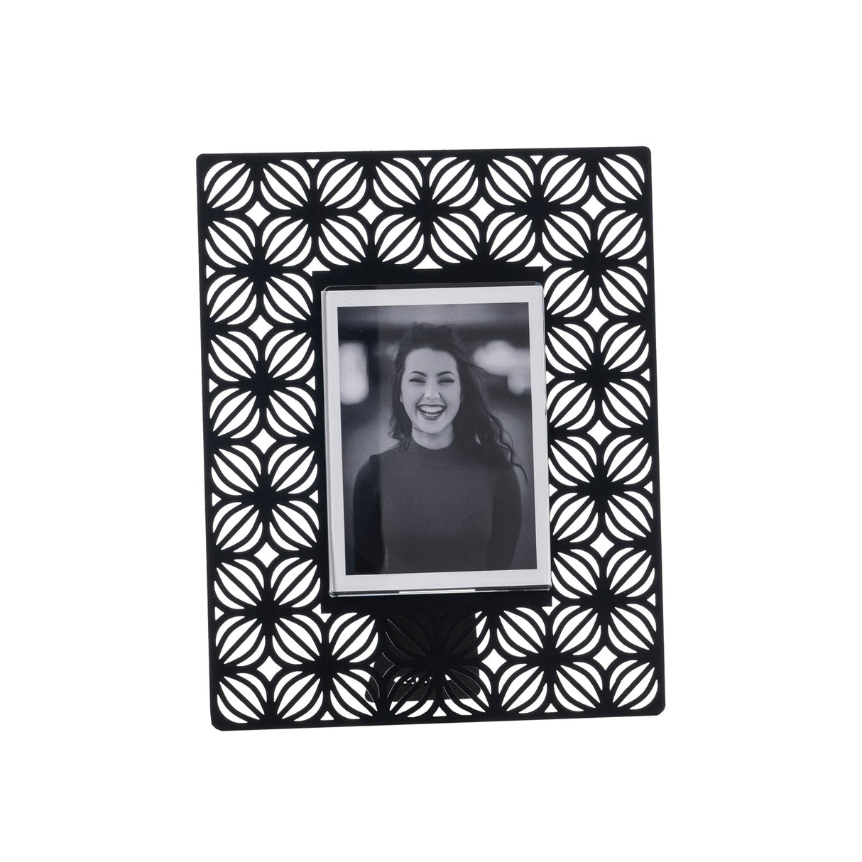ARTI & MESTIERI Portafoto di Design Ikat Piccolo Nero