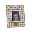 ARTI & MESTIERI Portafoto di Design Ikat Piccolo Oro Laccato