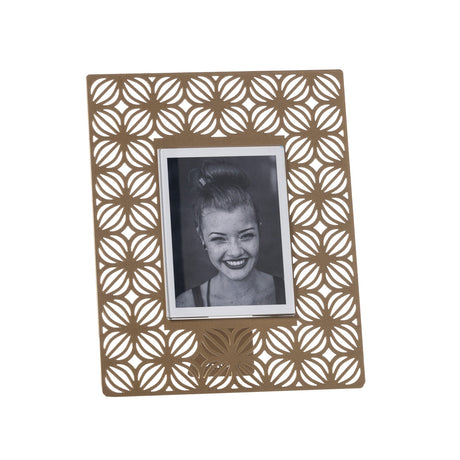 ARTI & MESTIERI Portafoto di Design Ikat Piccolo Oro Laccato
